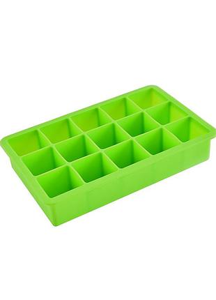 Силіконова форма для льоду cumenss ai-807 cube 15 green