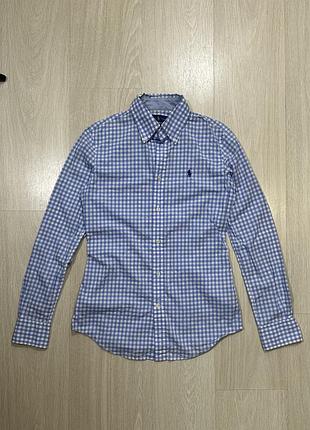 Женская рубашка в клетку polo ralph lauren размер s