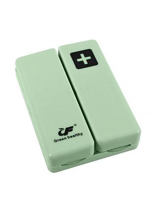 Таблетница органайзер для таблеток fy-8829 на 7 отделений mint green