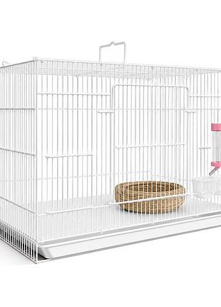 Клетка zht17700602 для грызунов с аксессуарами в комплекте 48*32*33 см white