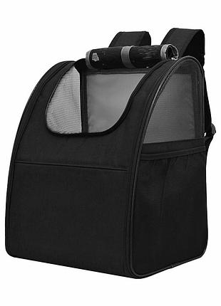 Рюкзак-переноска для кошек и собак sy210808-96 42*34*28 см black