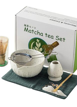 Набор matcha 3125 для приготовления чая матча 7 предметов white