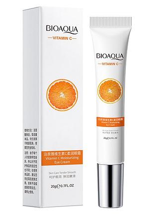 Крем для кожи вокруг глаз bioaqua vitamin c moisturizing eye cream с витамином с 20 г