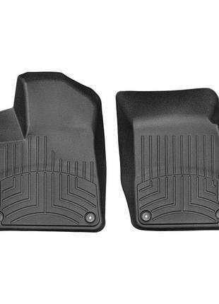 Коврики в салон audi q7 2016-/q8 2018-, с бортом, передние, черные, weathertech 448871