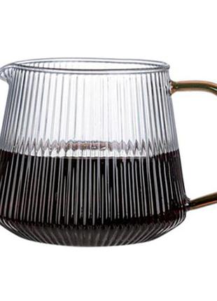 Сервер ecocoffeetools b360580 графин для приготування кави заварник для прумера скляний 580 мл