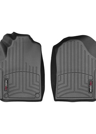 Коврики в салон mercedes-benz vito 2014-, акп е5, с бортом, передние, черные, weathertech 448731