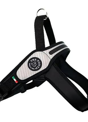 Шлея для великих собак tre ponti size m carbon