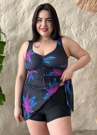 Sw4049 танкини plus size купальник комплект купальник костюм