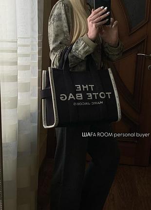 Сумка marc jacobs tote medium чорна 5