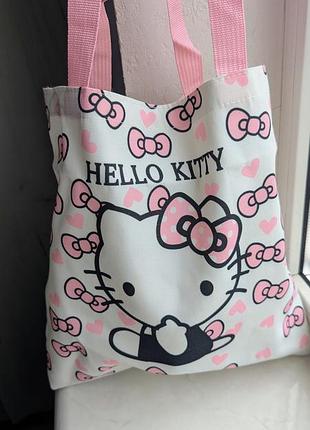 Сумка hello kitty white pink bow