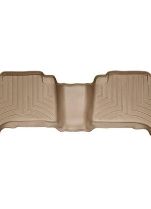 Коврики в салон toyota land cruiser prado 120/lexus gx470 2003-2008, с бортом, задние, бежевые, weathertech 450702