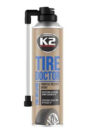 Вулканізатор шин спрей 400ml "k2" tire doctor b-310 (до 14 радіус - 1,76 атмосфер) (12шт/уп)