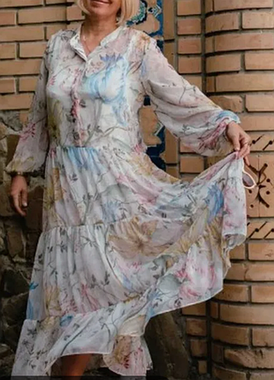 Шифоновая, сукня h&amp;m