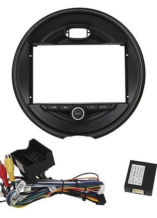 Штатный комплект переходная рамка bmw mini 2014-2020 + адаптер питания (1234-317) 9"