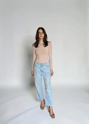 Джинсы женские светло-голубые reserved denim 36 (s) прямые high waist