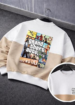 Шикарный принтованный свитшот97a 5 grand theft auto v