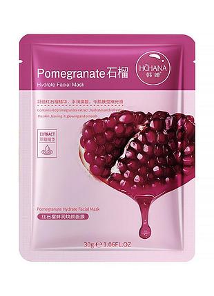 Маска для лица тканевая hchana redstone grenade moisturizing mask pomegranate