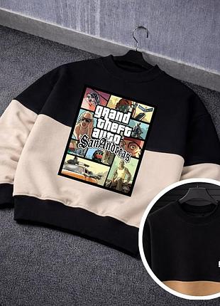 Шикарный принтованный свитшот97a grand theft auto san andreas