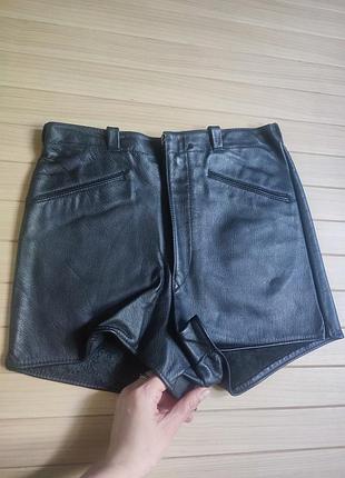 Кожаные шорты мом / баварские / handmade ➡️ возраст 13+ (xs)