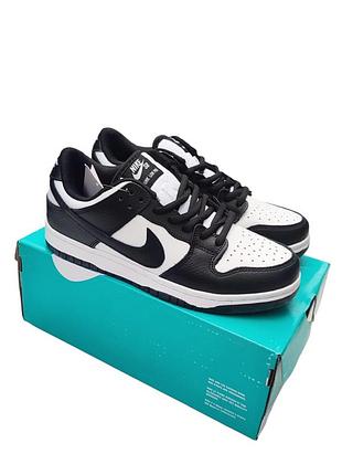 Чоловічі кросівки nike sb dunk white/black білі/чорні