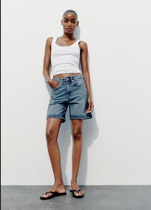 Жіночі джинсові шорти zara