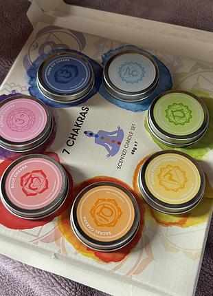 Набір ароматичних свічок "7 chakras" - енергія семи чакр