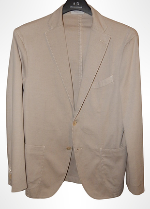 Пиджак блейзер 50k.jacket из эластичного хлопка boglioli. size 48it. made in italy