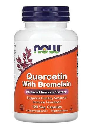 Now quercetin with bromelain 120 капсус