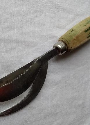 Большой винтажный нож для рыбы mar neruse, darba spars, рига.