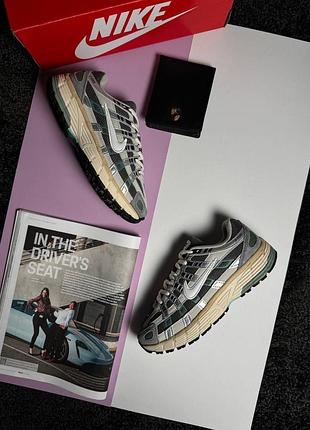 Nike p-6000 grey beige green