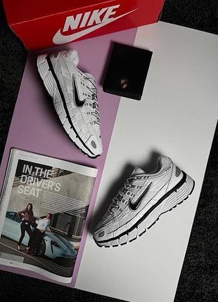 Nike p-6000 white black
