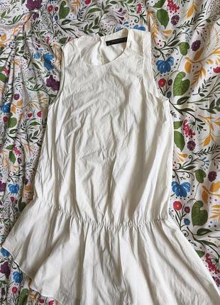 Платье zara женское xs хлопковое