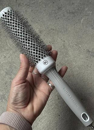 Брашинг olivia garden expert blowout speed wavy bristles white&grey 35 мм