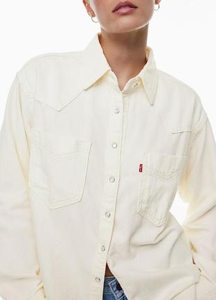 Джинсова сорочка levi’s, xs