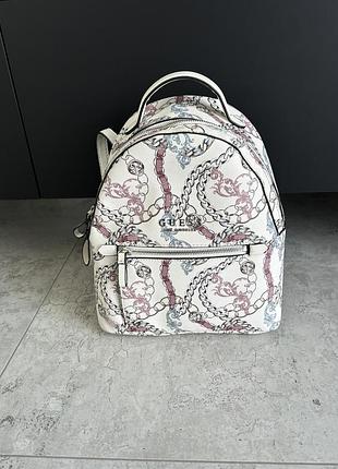 Рюкзак guess оригинал фирменный женский белый летний гесс gess