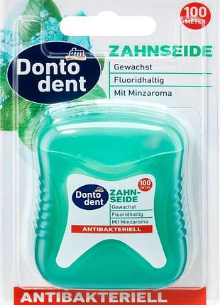 Зубна нитка dontodent antibakteriell 100 м