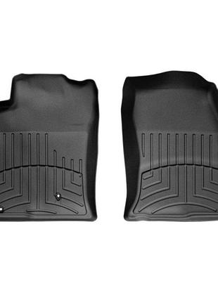 Коврики в салон toyota land cruiser prado 120/lexus gx470 2003-2008, с бортом, передние, черные, weathertech 441211
