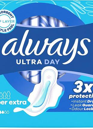 Гігієнічні прокладки always ultra ultra day super extra (розмір 3) 7 шт