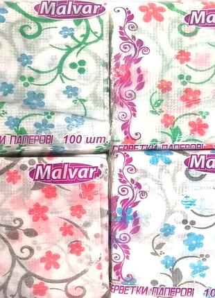 Серветка malvar малюнок сакура 100 шт