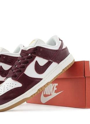 Кросівки nike sb dunk burgundy croc арт 15496