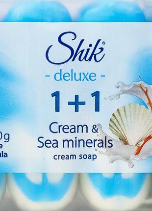 Крем-мило shik deluxe 1+ 1 морські мінерали 4 х 90 г