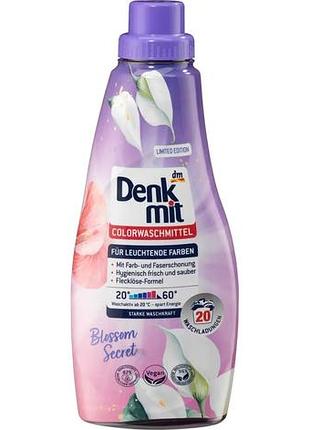 Гель для стирки denkmit colorwaschmittel blossom secret 1 л 20 циклов стирки