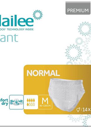 Подгузники-трусики для взрослых dailee premium normal m (80-120 см) 5 капель 14 шт