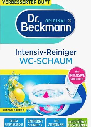 Порошок для чищення унітазу dr. beckmann wc-schaum 3 шт х 100 г