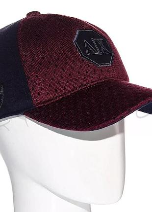 Кепка зимняя мужская с ушами armani exchange bzvh20624 бордовый