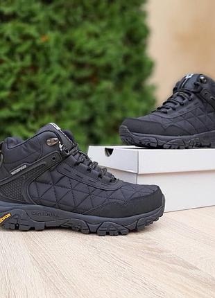 Merrell tracking високі чорні з білим