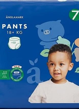 Подгузники-трусики anglamark 7 (18+ кг) 32 шт