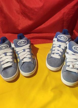 Стильные замшевые кроссовки adidas campus