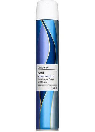 Лак для волос monoprix laque fixation forte 300 мл