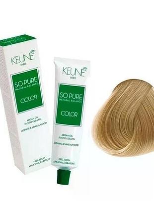 Крем-фарба keune без аміаку so pure color 9 very light blonde 60 мл